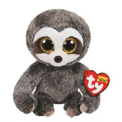 PELUCHE TY BEANIE BOOS - PARESSEUX GRIS PETIT DANGLER